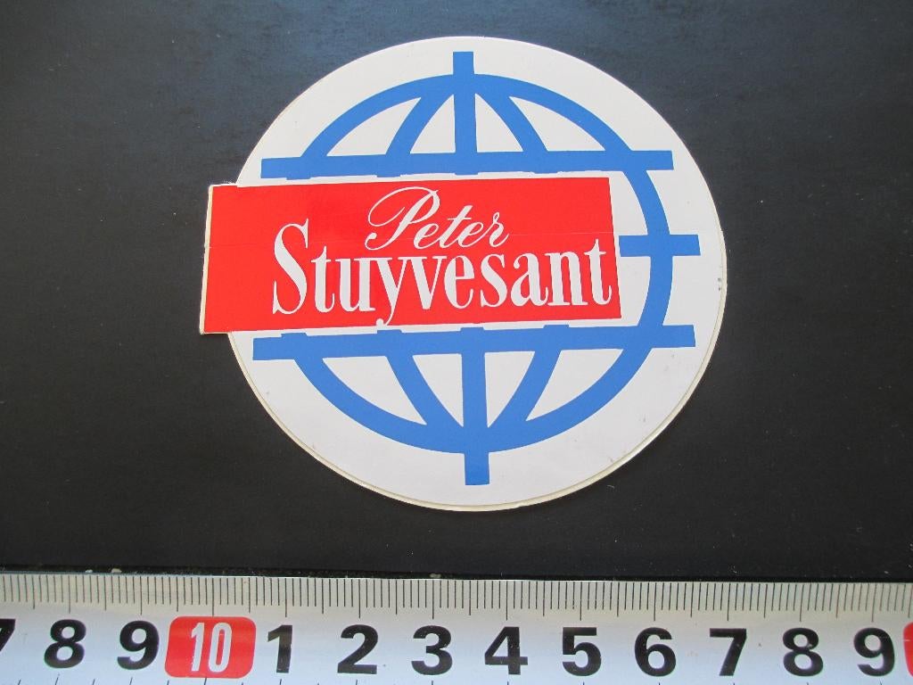 sticker tabak logo PETER STUYVESANT, Verzamelen, Ophalen, Zo goed als nieuw
