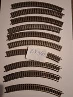 Set van 10 fleischmann bocht 9120, Gebruikt, Gelijkstroom, Fleischmann, Rails