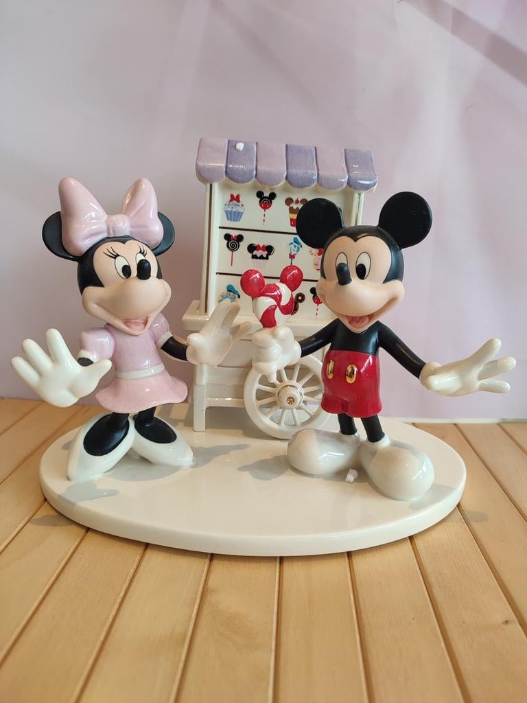 Lenox Disney Sculpture Mickey and Minnie Mouse, Verzenden, Mickey Mouse, Nieuw, Beeldje of Figuurtje