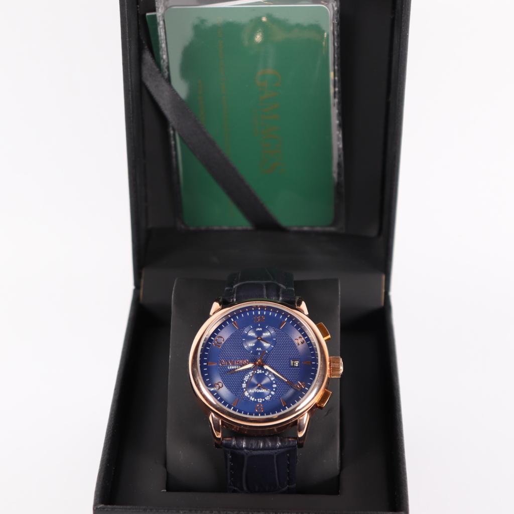 Gamages London Mystique Bleu Horloge (42mm) - A Grade, Sieraden, Tassen en Uiterlijk, Horloges | Heren, Gamages of London, Zo goed als nieuw