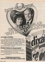 Retro reclame 1982 Dixan wasmiddel bruidspaar 1000 gulden, Verzenden, Overige typen