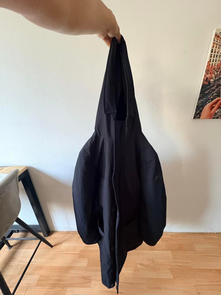 Airforce Winterjas Heren - Zwart (maat L), Kleding | Heren, Jassen | Winter, Ophalen, Zo goed als nieuw, Maat 52/54 (L), Zwart