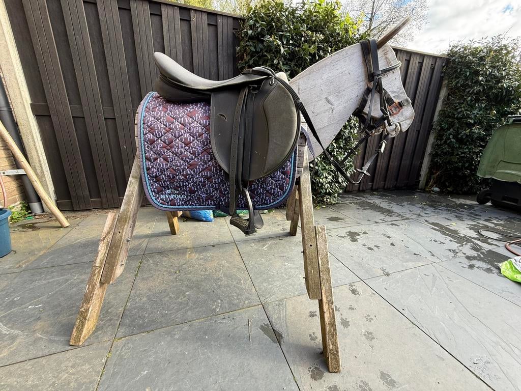 Superleuk houten speelpaard, complete set!, Ophalen, Gebruikt, Overige typen