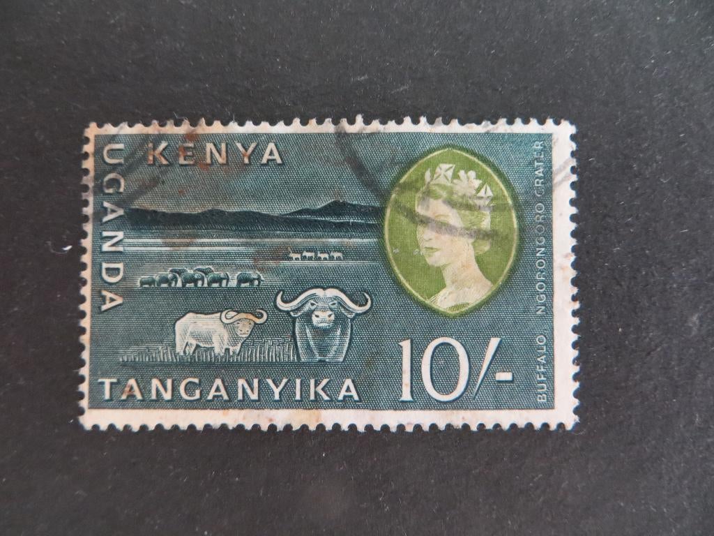 A13232: Kenya Uganda Tanganyika QEII 10/-, Ophalen of Verzenden, Tanzania