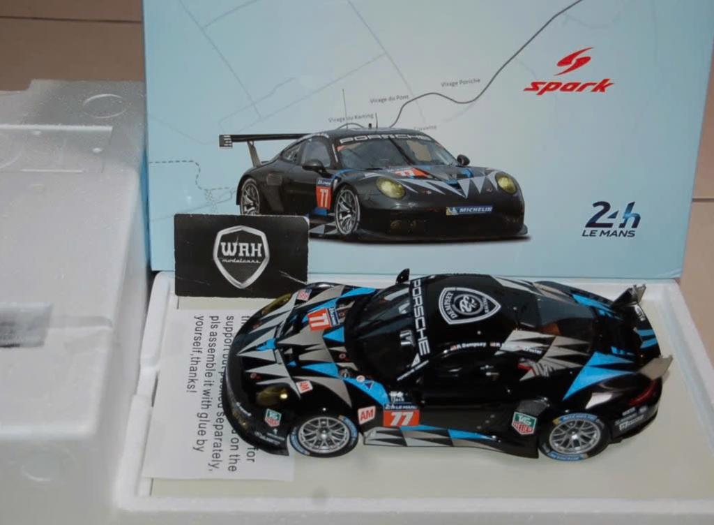 1:18 PORSCHE 911 RSR #77 LM 2014 SPARK 18S151 in box WRH, Verzenden, Zo goed als nieuw, Auto, Overige merken