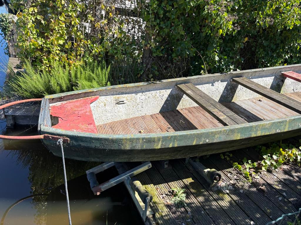 Polyester punter - opknapper, niet lek!, Watersport en Boten, Ophalen, Gebruikt, Polyester