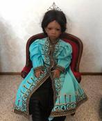 Poppenkleding Annette Himstedt Stijlvol Setje Blauw/Zwart/Go, Verzamelen, Ophalen of Verzenden, Zo goed als nieuw, Kleertjes