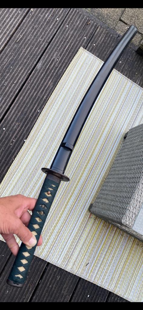 Antiek Japans wakizashi zwaard gesigneerd., Ophalen of Verzenden