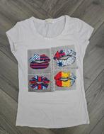 Pink Studio T-shirt Maat S, Kleding | Dames, Pink Studio, Wit, Ophalen of Verzenden, Zo goed als nieuw