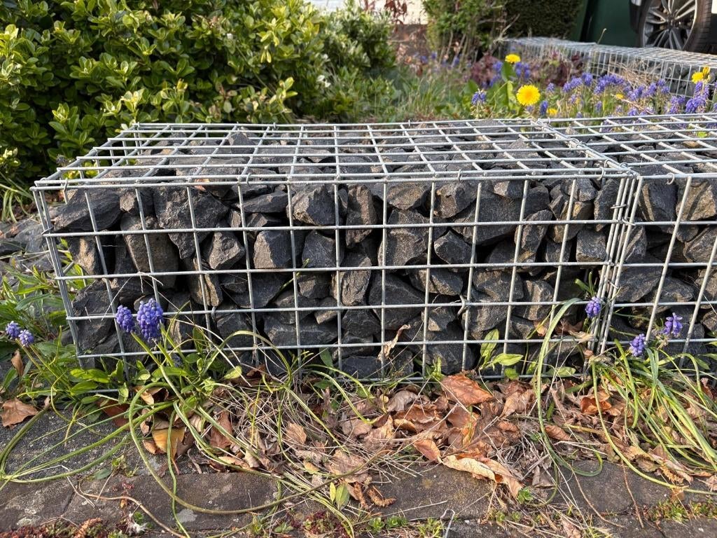 Schanskorf - Gabion, Ophalen, Gebruikt, IJzer, Sierhekwerk