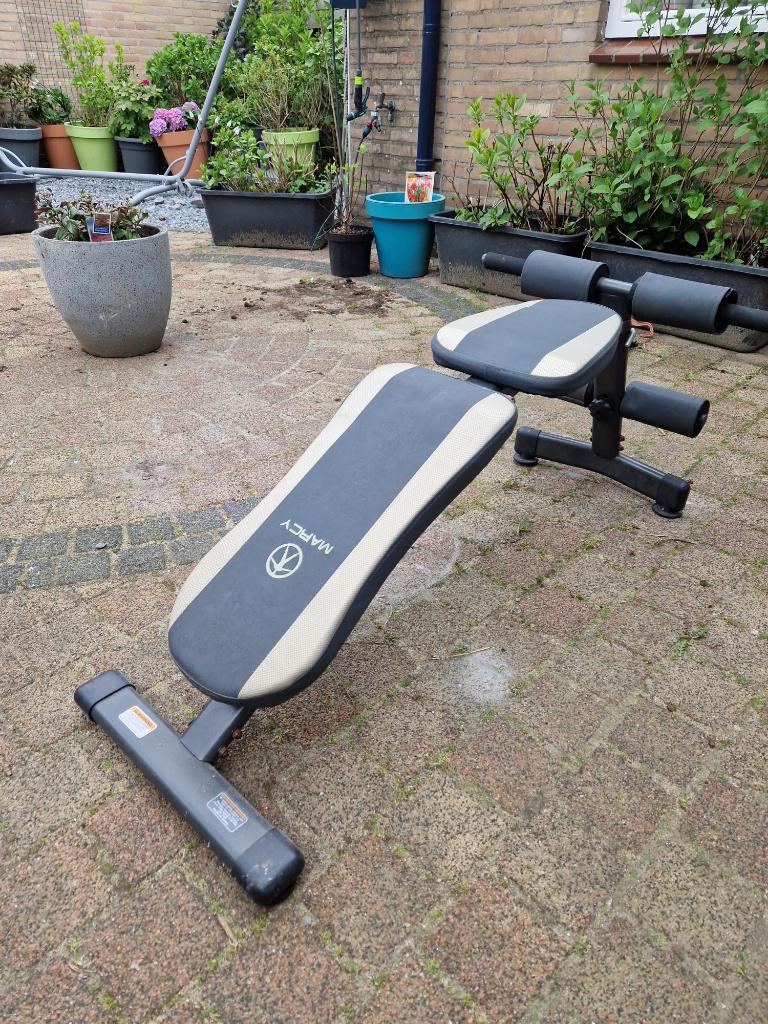 Halterbank, Sport en Fitness, Fitnessmaterialen, Ophalen, Gebruikt, Buik, Fitnessbank