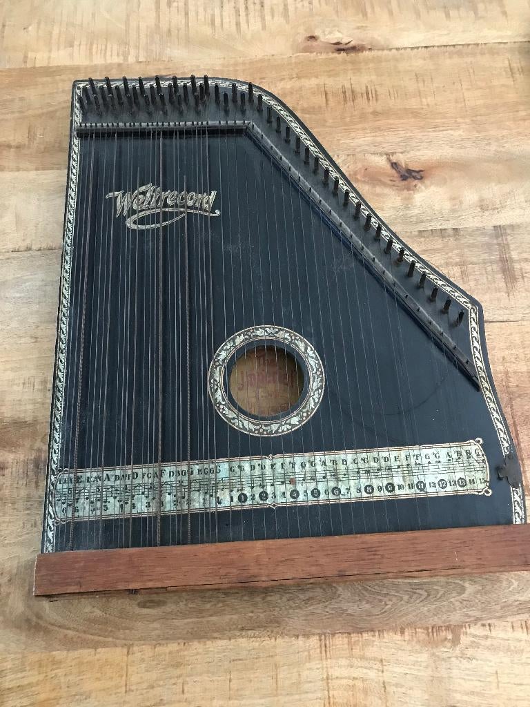 Tafelharp Antiek The Imperial / Weltrecord (Zie Foto's), Ophalen of Verzenden, Gebruikt