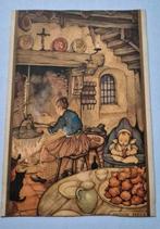 Wenskaart 1938 Anton Pieck, Ophalen of Verzenden, 1920 tot 1940, Gelopen, Feest(dag)