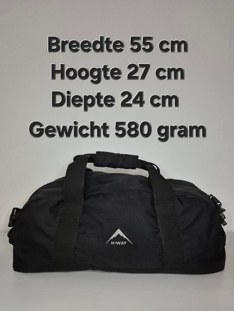 K-Way ECO EVO Small Gear Bag - Duffeltas 35 L, Ophalen of Verzenden, Zo goed als nieuw, Zwart