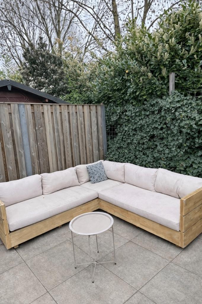 Tuinset karwei 230x230cm, Tuin en Terras, Tuinsets en Loungesets, Ophalen, 5 zitplaatsen, Gebruikt, Hout