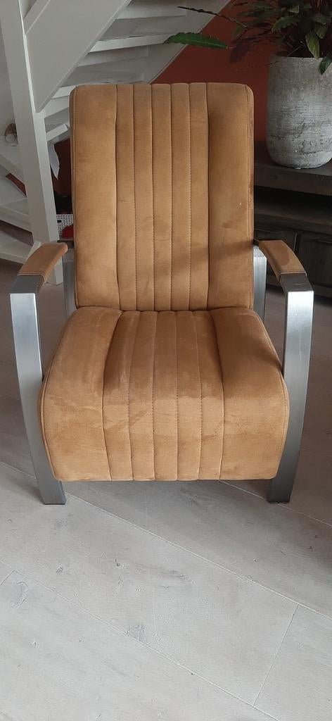 Mooie stevige stoel, 75 tot 100 cm, Ophalen of Verzenden, Zo goed als nieuw, Stof