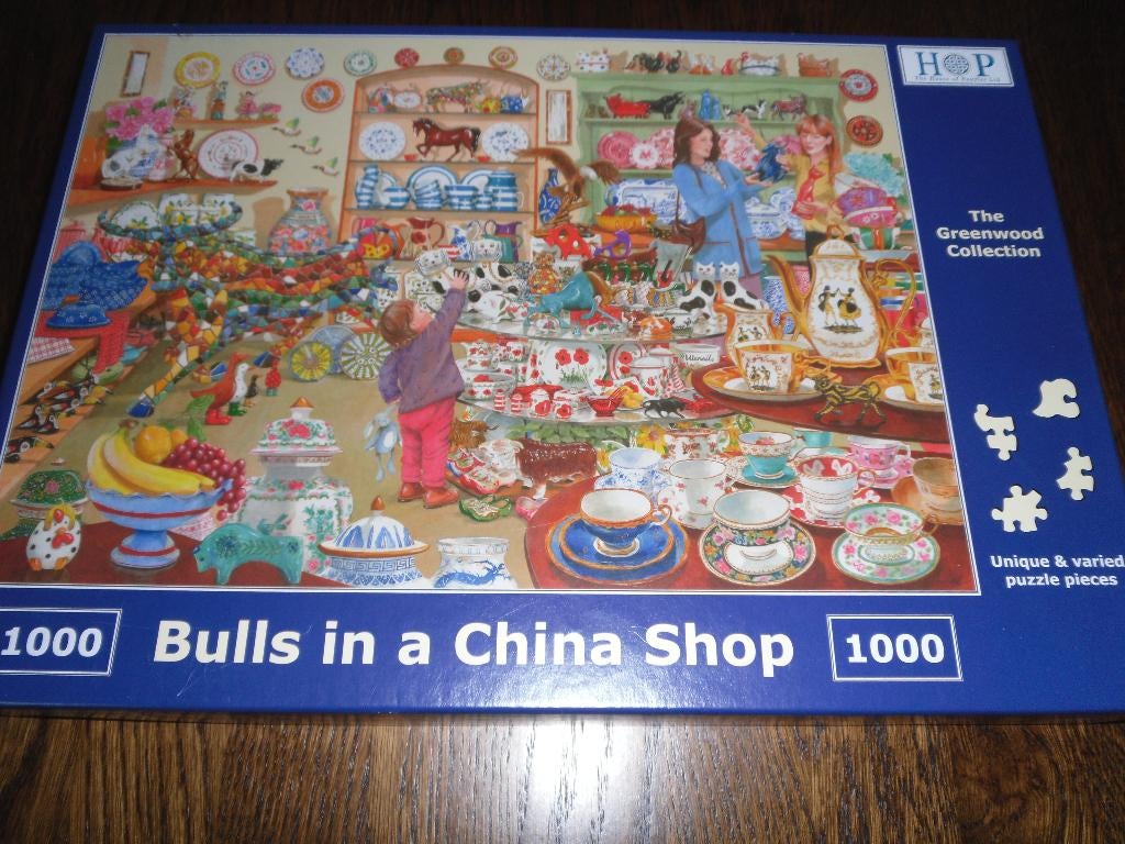 Legpuzzel Hop 1000 stukjes 2 stuks, Hobby en Vrije tijd, Denksport en Puzzels, Ophalen, 500 t/m 1500 stukjes, Zo goed als nieuw