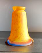 Glazen lampenkap, Art ‘d Franc art deco., Gebruikt, Art deco, Rond, Ophalen of Verzenden