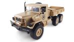 RC vrachtauto U.S. M35 leger vrachtwagen 6WD RTR 1:16, zandk, Ophalen of Verzenden, Nieuw