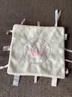 Bambam knuffeldoekje lapje wit roze kroon labeltjes 3 euro, Ophalen of Verzenden, Zo goed als nieuw, Overige typen
