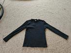 Zwart ribshirt van de Hema, maat 110-116, Kinderen en Baby's, Kinderkleding | Maat 110, Meisje, Ophalen of Verzenden, Zo goed als nieuw