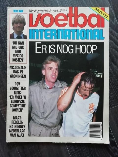 Voetbal International, 20e  jaargang, nr. 43, 1985, Ophalen, Gebruikt, Overige binnenlandse clubs, Boek of Tijdschrift
