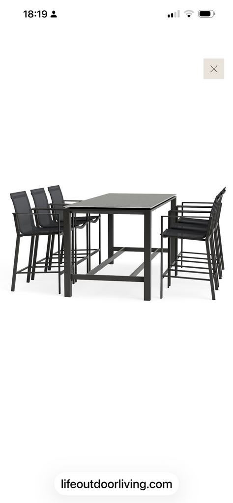 Nieuw !!! Hoge tuinset, Tuin en Terras, Ophalen, Zo goed als nieuw, Aluminium