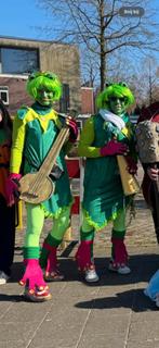 2 Kikker verkleed pakken carnaval - unisex, Ophalen of Verzenden, Gedragen, Carnaval, Kleding