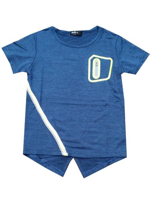 T-shirt met neon - blauw, geel, wit mt 134/140, Kinderen en Baby's, Kinderkleding | Maat 134, Nieuw, Jongen, Shirt of Longsleeve