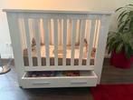 ZGAN: Coming Kids (tweeling)box met lade wit  80x100cm, Kinderen en Baby's, Boxen, Ophalen, Zo goed als nieuw, Rechthoekig, In hoogte verstelbaar