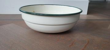 Vintage emaille schaal doorsnede 23 cm, 9 cm hoog beschikbaar voor biedingen