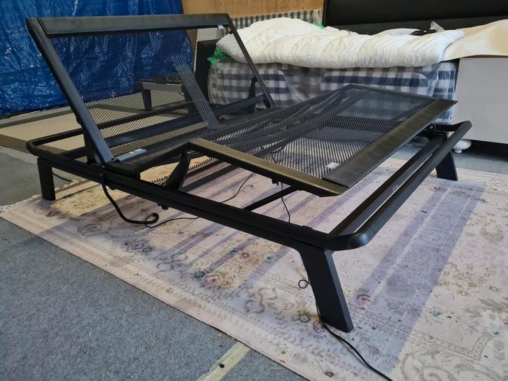 VOL. ELEKTRISCHE AUPING ORIGINA (AVS) 140-200 BEZORGEN, Huis en Inrichting, Slaapkamer | Bedden, Gebruikt, Tweepersoons, 140 cm