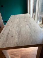 Eettafel met 6 stoelen en TV meubel, Huis en Inrichting, Gebruikt, 150 tot 200 cm, Eikenhout, Ophalen of Verzenden