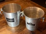 Champagnekoelers Pommery Reims France - Set van 2, Overige materialen, Gebruikt, Ophalen of Verzenden, Minder dan 5 flessen