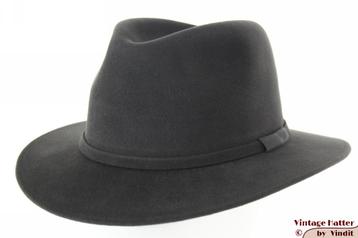 Gleufhoed Stetson Michael grijs velour 60 = XL nieuw beschikbaar voor biedingen