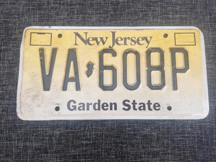 Kentekenplaat New Jersey USA Nummerbord Nummerplaat License, Verzamelen, Automerken, Motoren en Formule 1, Ophalen of Verzenden