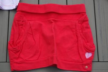 Rood rokje: merk Nono, maat 110-116 (9) beschikbaar voor biedingen