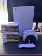 PlayStation 5 (PS5) | 1 TB | 13 spellen | 2 controllers, Spelcomputers en Games, Ophalen of Verzenden, Zo goed als nieuw, Playstation 5