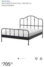 Ikea double bed, Ophalen of Verzenden, Zo goed als nieuw, Tweepersoons, 160 cm
