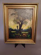 Veldkruis Rothem schilderij Jef Thewissen Meerssen Limburg, Antiek en Kunst, Kunst | Schilderijen | Klassiek, Ophalen of Verzenden