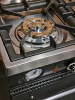 🔥Luxe Fornuis Boretti 80 cm antraciet + rvs 5 pits 1 oven, 60 cm of meer, 5 kookzones of meer, Vrijstaand, 90 tot 95 cm