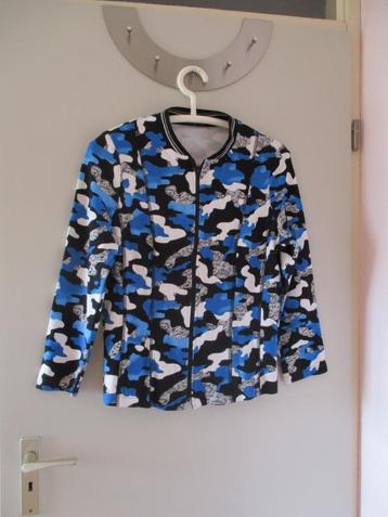 Dames vest - jasje - Frank Walder - M - Blauw-wit-grijs beschikbaar voor biedingen