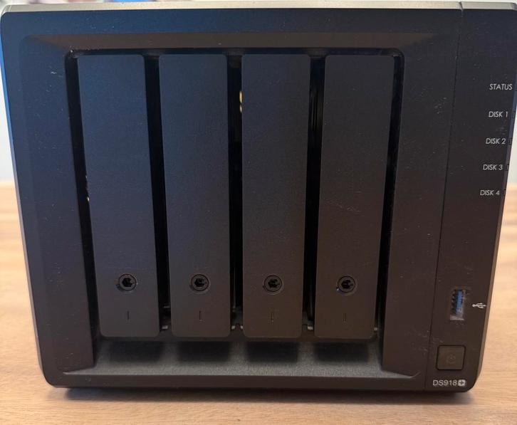 Synology NAS DS918+, Computers en Software, NAS, Zo goed als nieuw, Ophalen of Verzenden