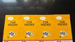 Pathe filmvouchers 4x, Tickets en Kaartjes, Drie personen of meer, Vrijkaartje specifieke film