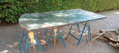 Tuintafelblad, Werkbankblad, Tafelblad, 200 x 120 x 4, Doe-het-zelf en Verbouw, Werkbanken, Gebruikt, 120 tot 170 cm, Ophalen