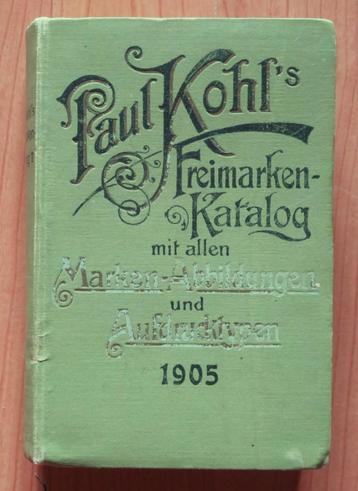 Antieke Duitse Postzegelcatalogus van de Wereld uit 1905 beschikbaar voor biedingen