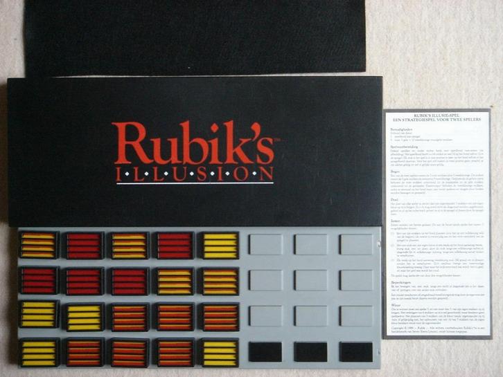 LEUK: Rubik's Illusion - Vintage/Retro spel !, Hobby en Vrije tijd, Gezelschapsspellen | Bordspellen, Gebruikt, Een of twee spelers