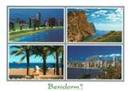 Ansichtkaart Spanje, Benidorm, 4-luik, Ophalen of Verzenden, 1960 tot 1980, Gelopen, Spanje