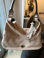 SMAAK AMSTERDAM beige /goudkleurig leren tas + lang hengsel, Ophalen of Verzenden, Zo goed als nieuw, Beige, Handtas