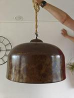 Industriële metalen hanglamp, Huis en Inrichting, Lampen | Hanglampen, Ophalen, Zo goed als nieuw, Metaal, Minder dan 50 cm